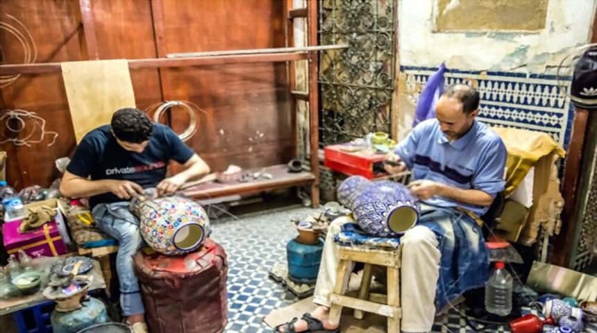 artesanos de marruecos